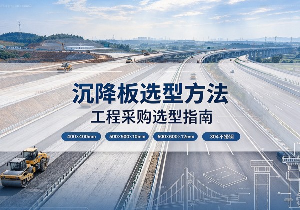 沙洋沉降板选择方法